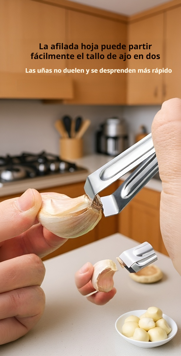 Herramienta resistente de acero inoxidable para ajo