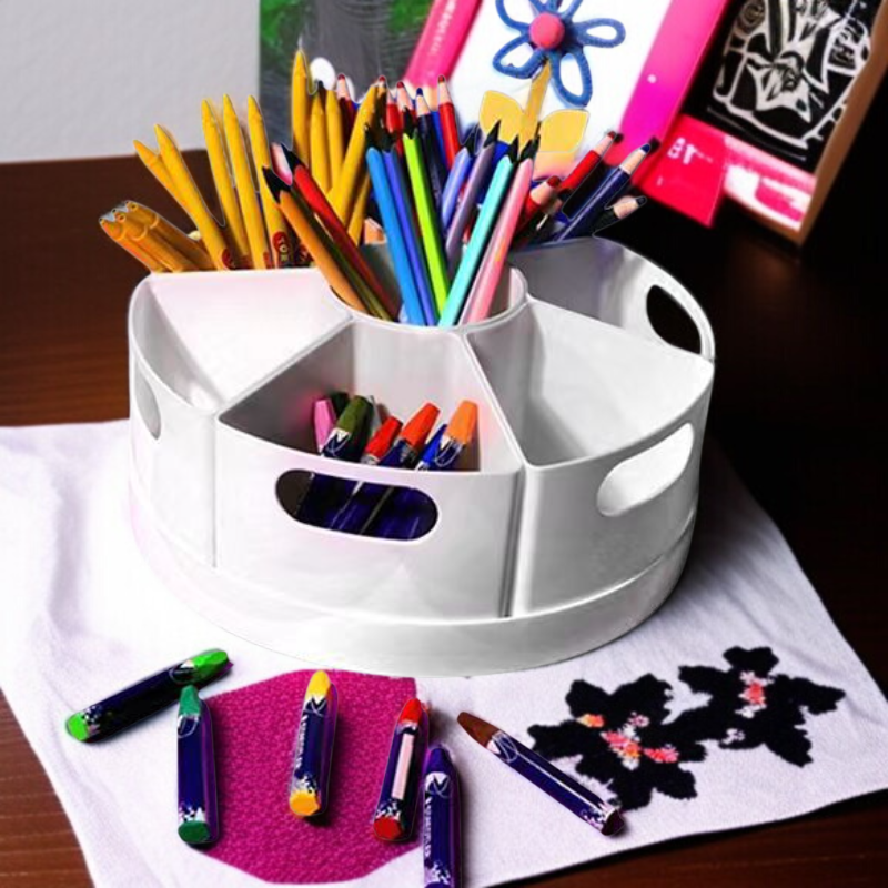 デスクトップ・オーガナイザー 高価な回転ペンホルダー コンパートメント・オーガナイザー 学生用回転ペンホルダー