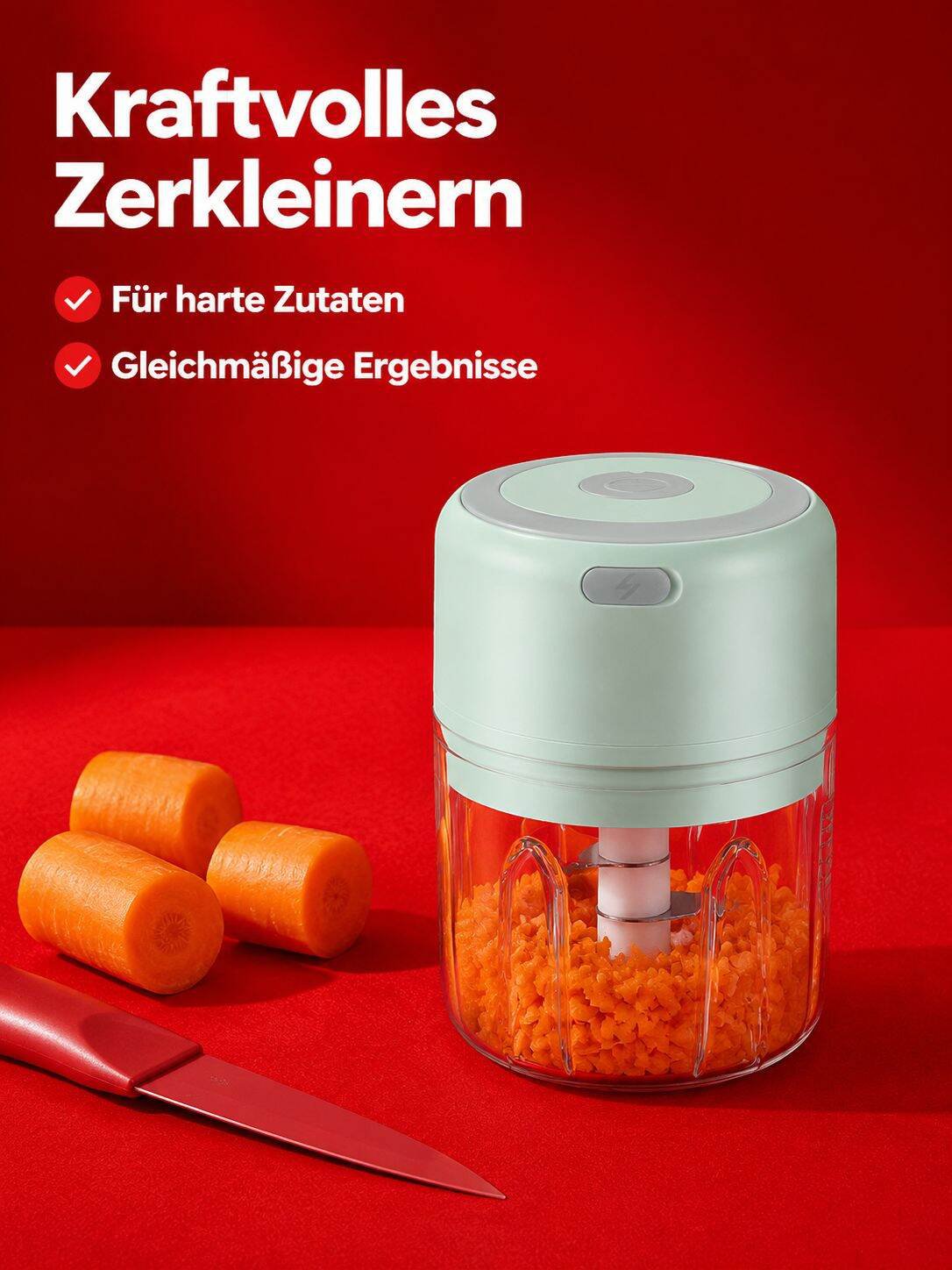 Kleiner kabelloser elektrischer Knoblauchzerkleinerer