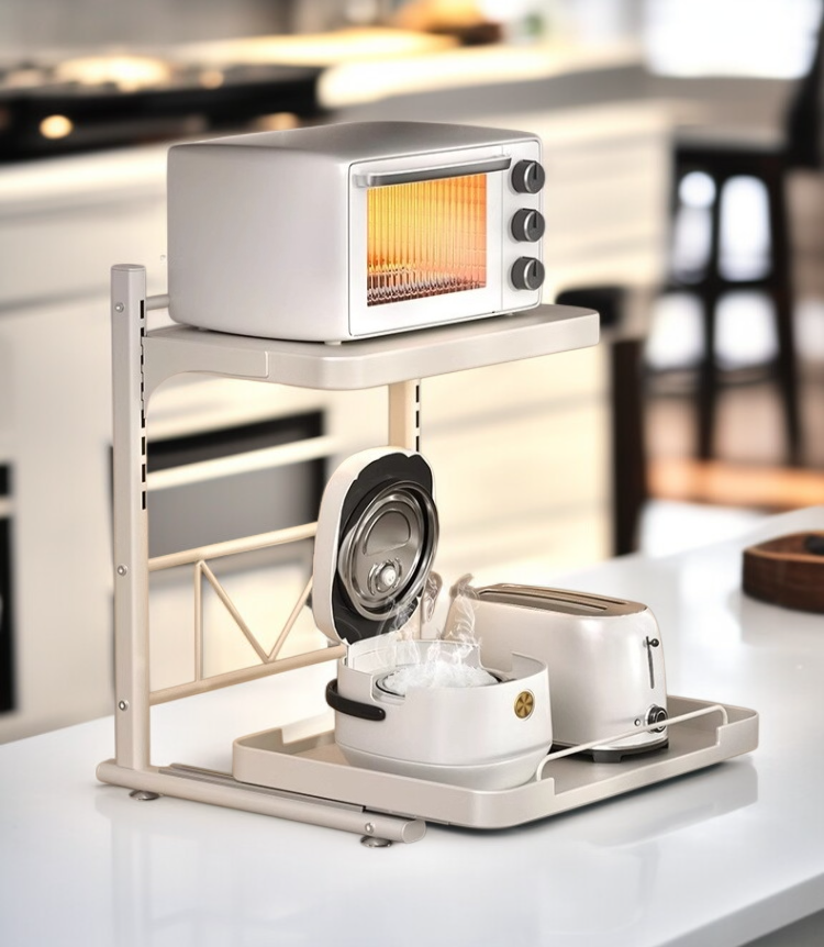 서랍식 주방 수납 선반 전체 모습