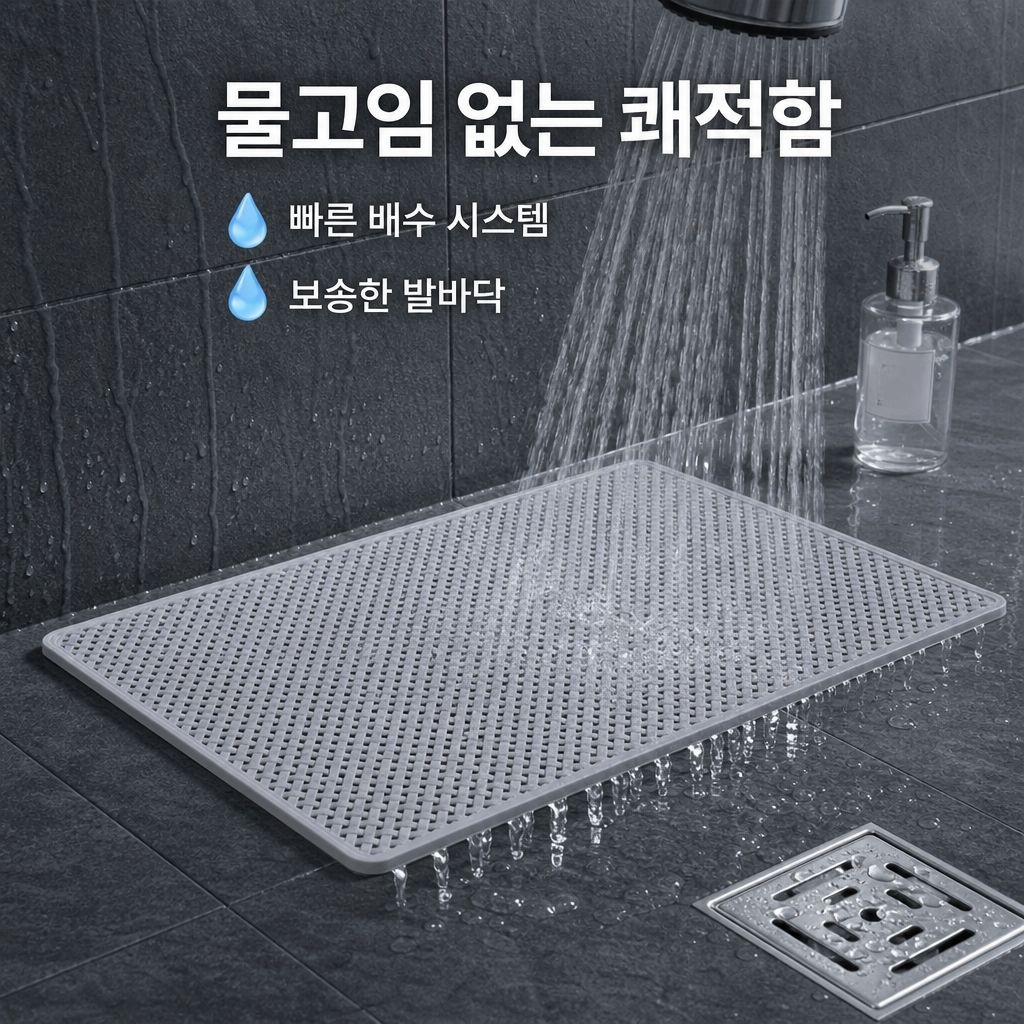 화장실 샤워 미끄럼방지 매트 흡착 방지 욕실 매트