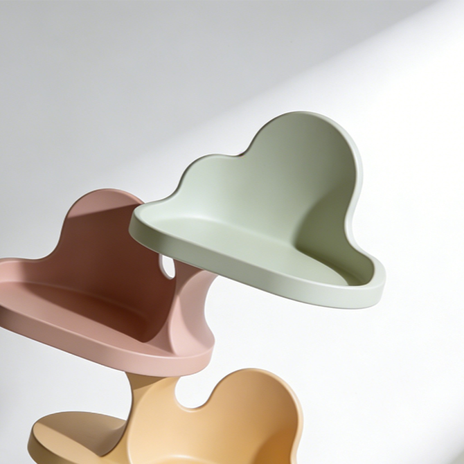 가정용 4단 수납 선반 전체 모습