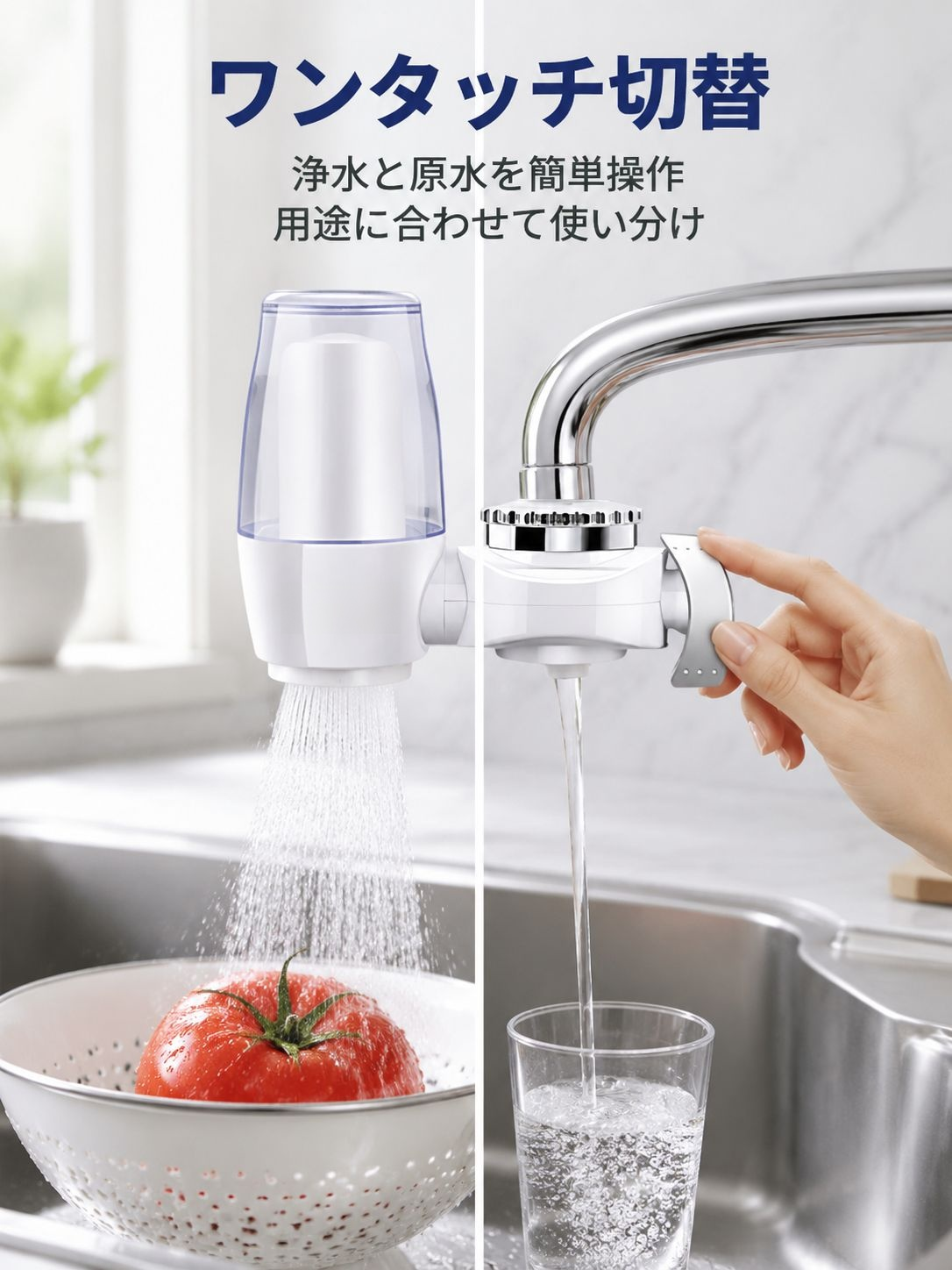 8重深層フィルター蛇口浄水器