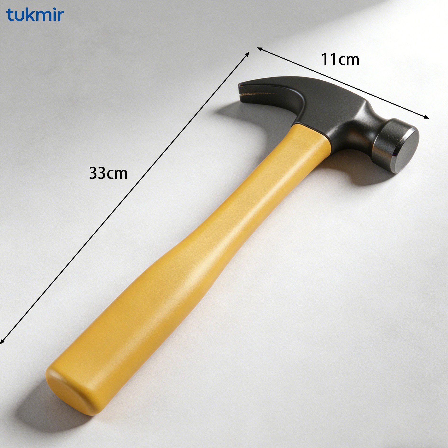 Close-up of claw hammer head for nail removal