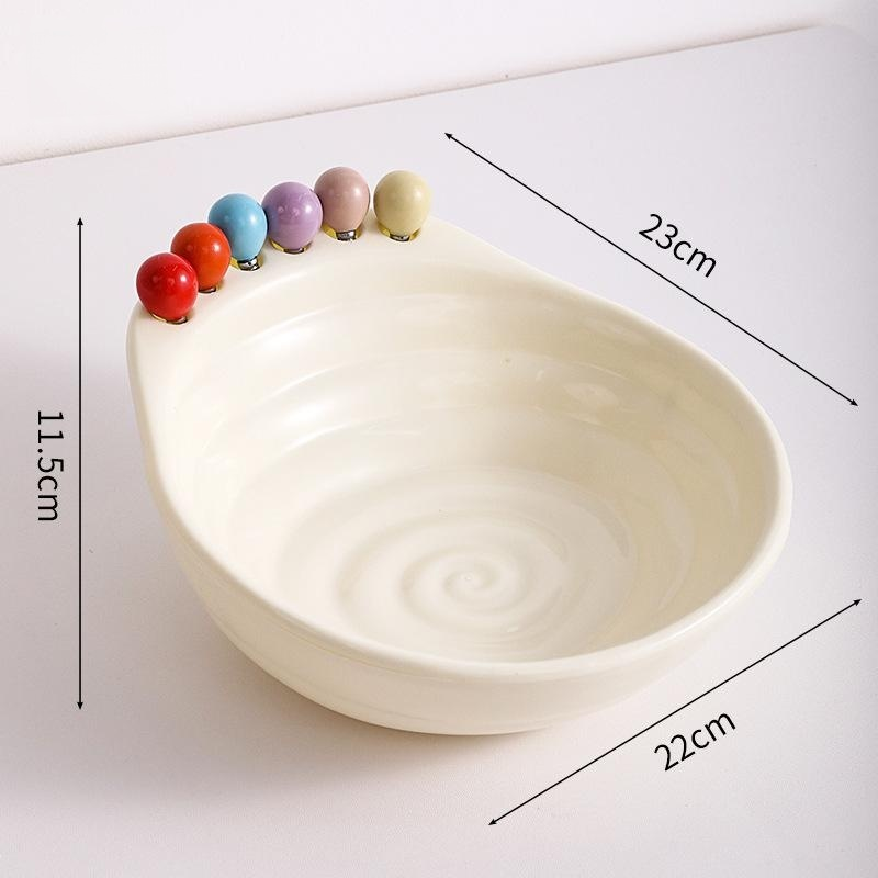 Large capacity French spiral fruit bowl