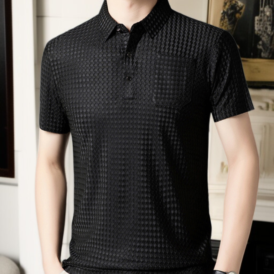 Camisa elástica informal y elegante para hombre para caminar.