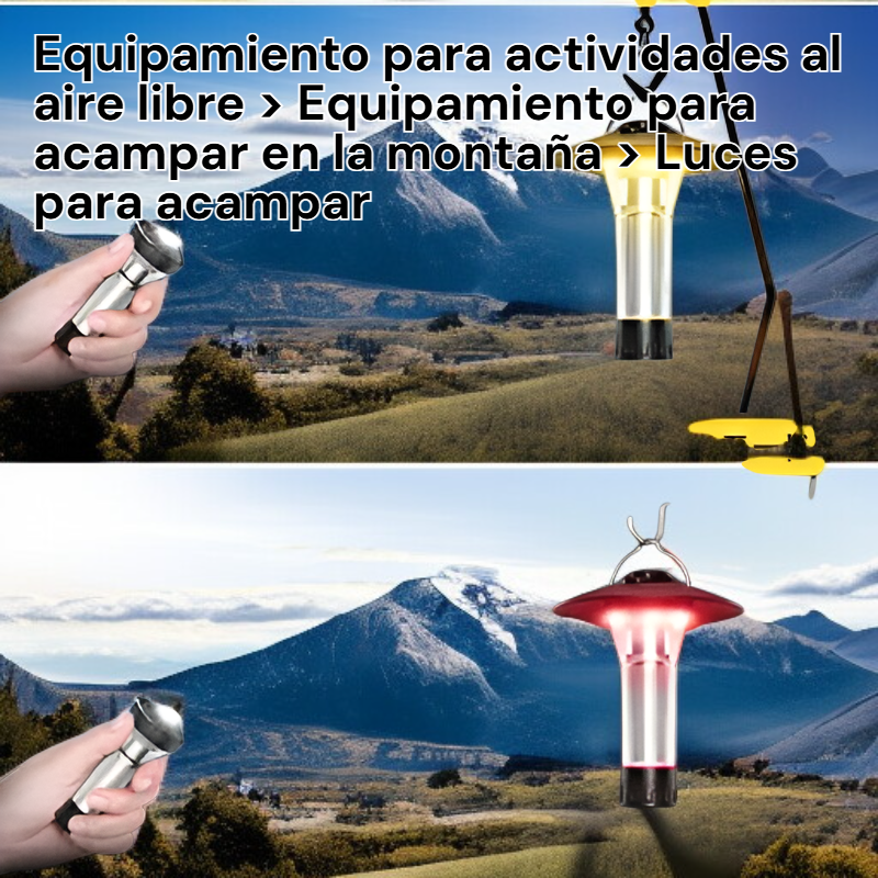 Lámpara LED resistente al agua para acampar al aire libre