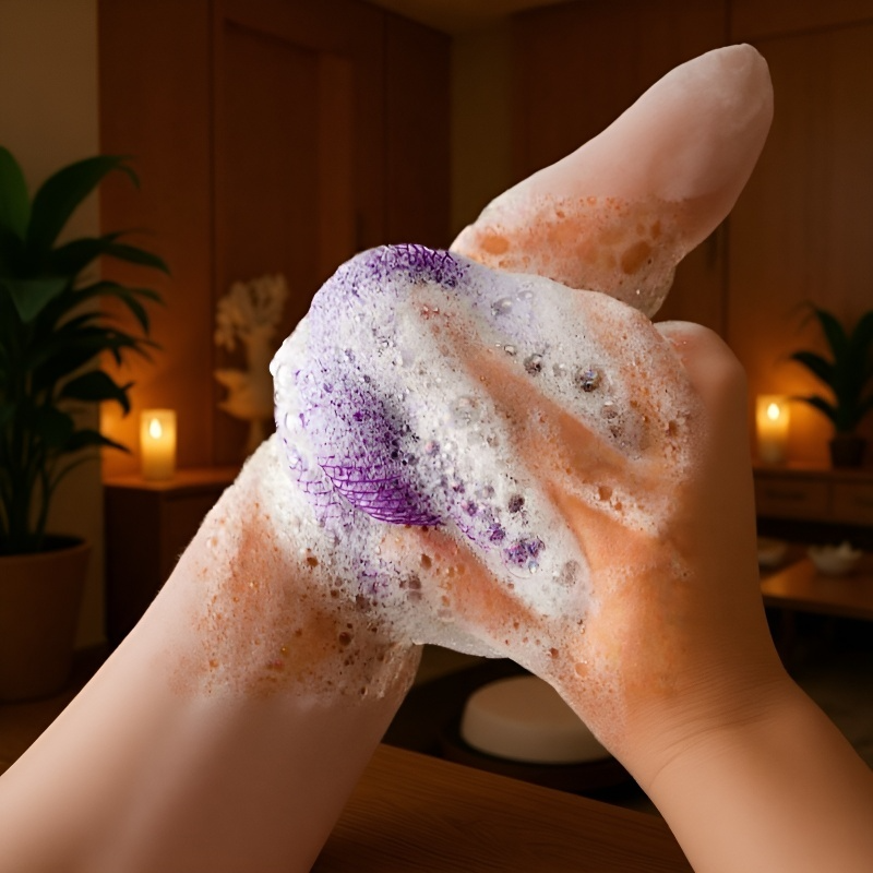 Esponja de baño grande con forma de verduras, súper suave y duradera