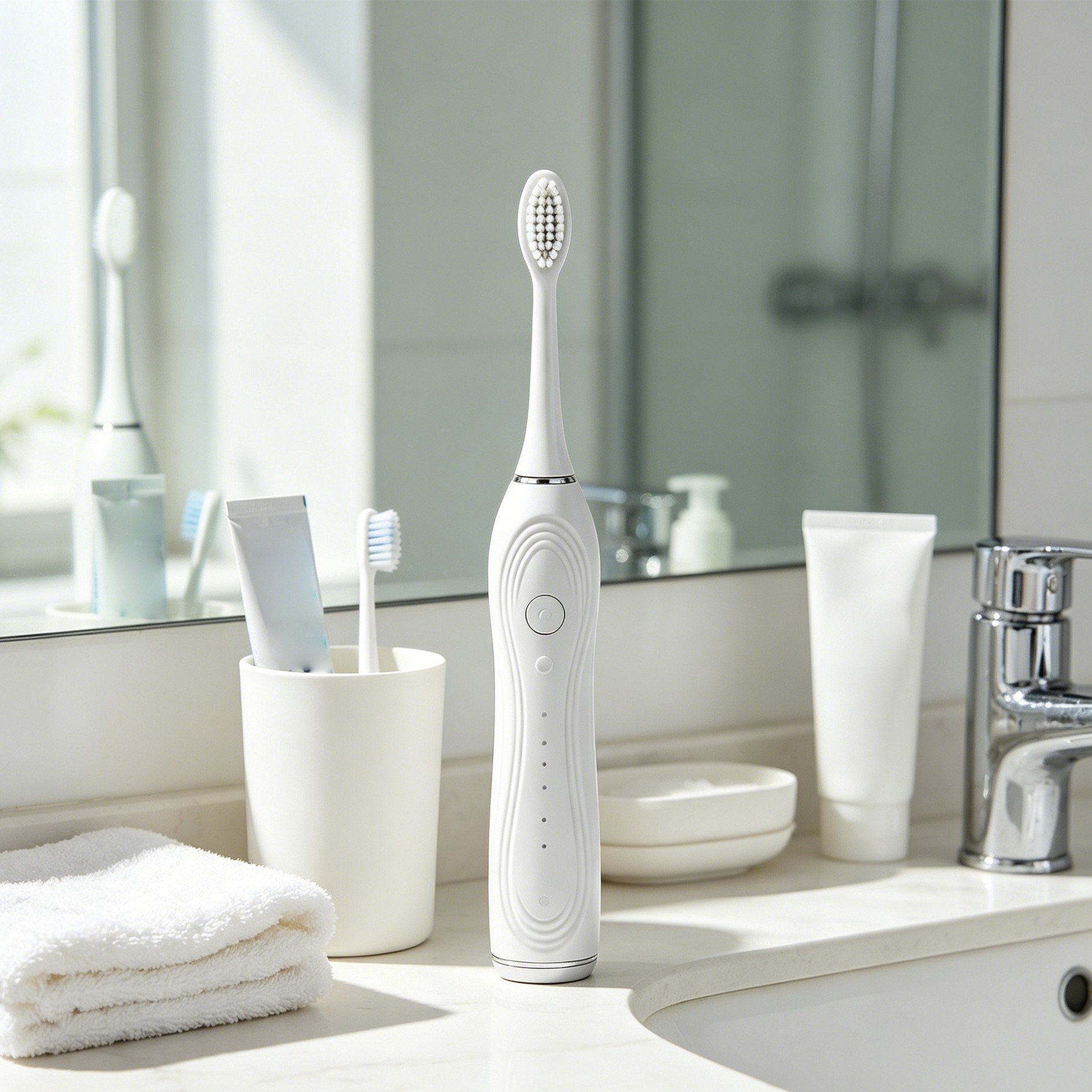 Ergonomic handle of Smart Dental Care Toothbrush