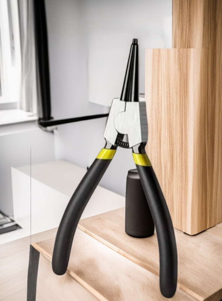 Precision spring pliers with ergonomic handles