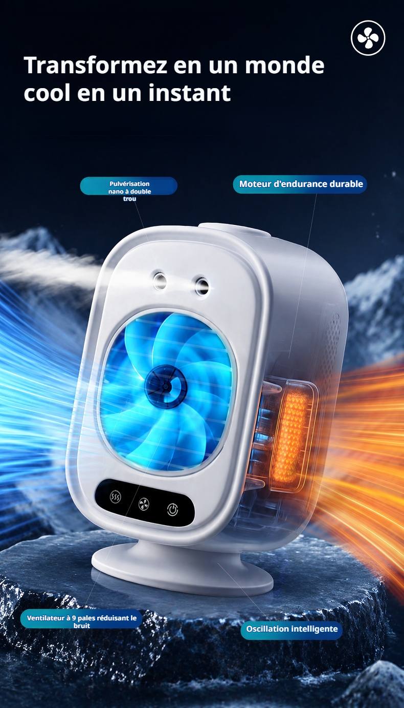 Mini climatiseur silencieux pour espace personnel