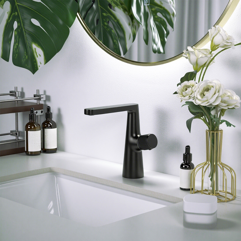 Household hot and cold water faucet