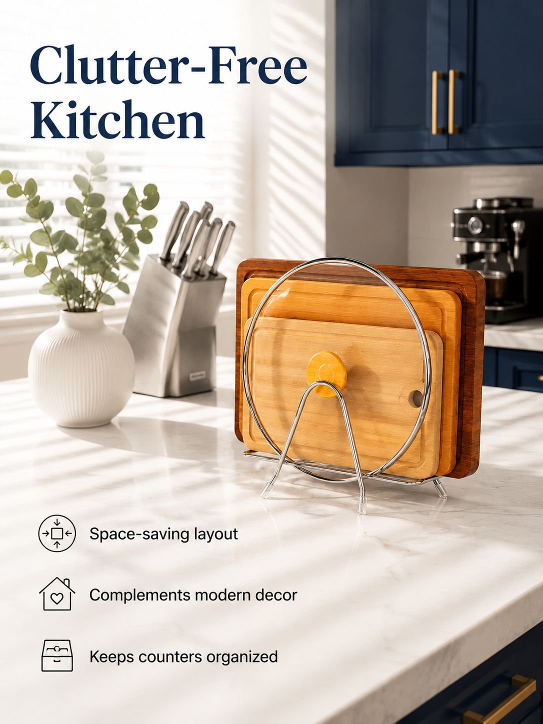 Stainless Steel Kitchen Cutting Board Rack