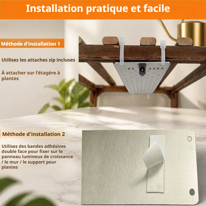 Vue rapprochée des LED horticoles haute performance