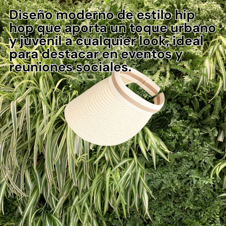 Sombrero negro de moda urbana para verano