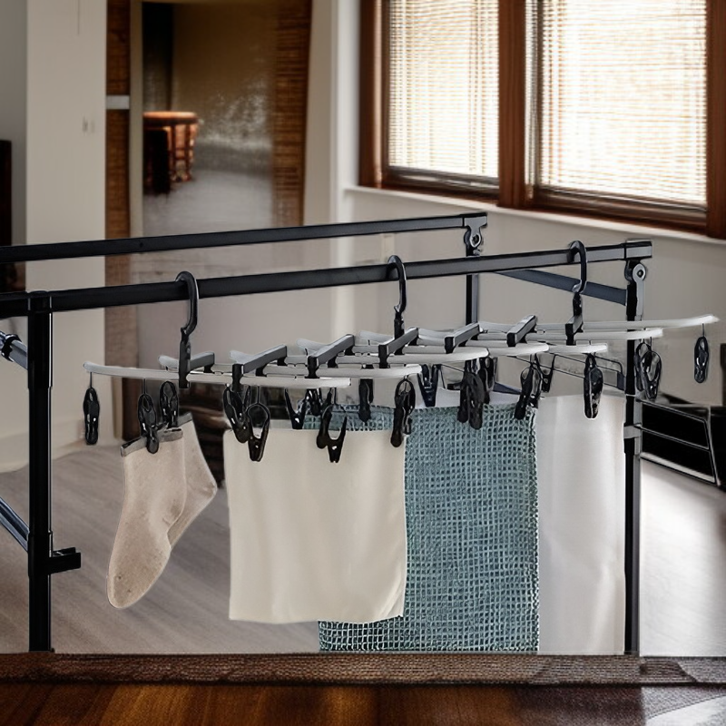 ไม้แขวนเสื้อชั้นในพลาสติก ABS พร้อมคลิปกันลื่นแบบนุ่ม ทนทานพิเศษ