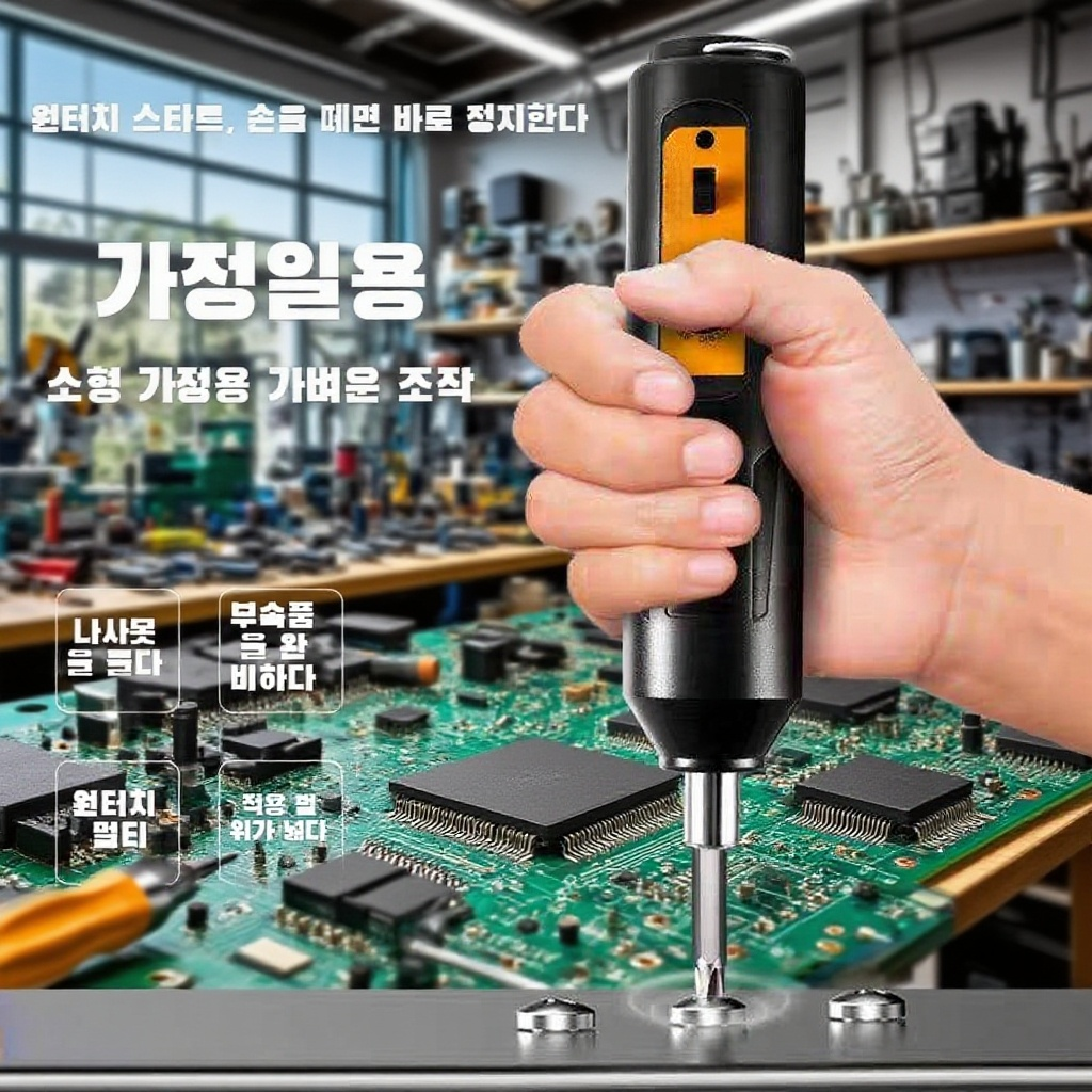 충전식 임팩트 핸드 드릴 세트, 리튬 배터리 포함 스마트 전동 드라이버