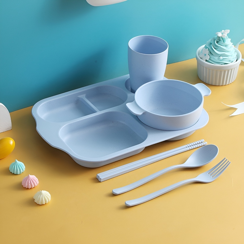Children's Eco-friendly Dining Tableware Set (6 Pieces)