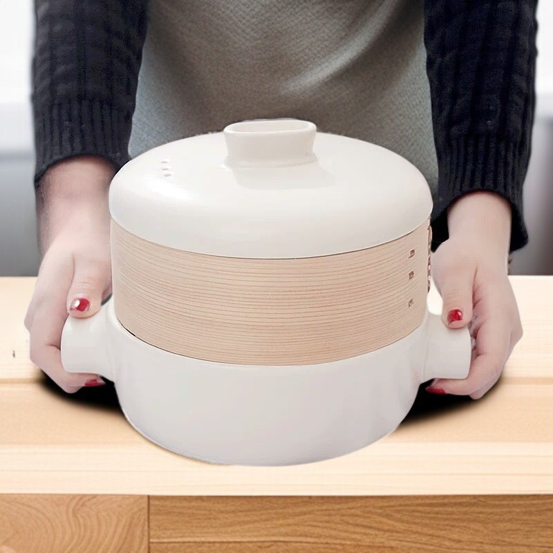 キッチンで使う家庭用耐熱蒸籠土鍋