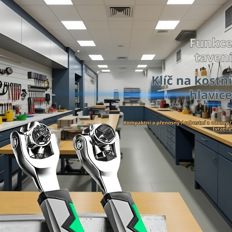 Odolný klíč na šrouby s květinovým vzorem detail