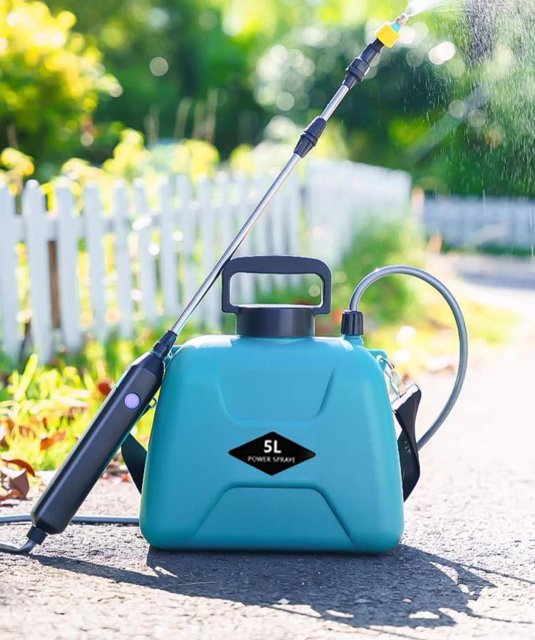 Rociador eléctrico eficiente para plantas y césped