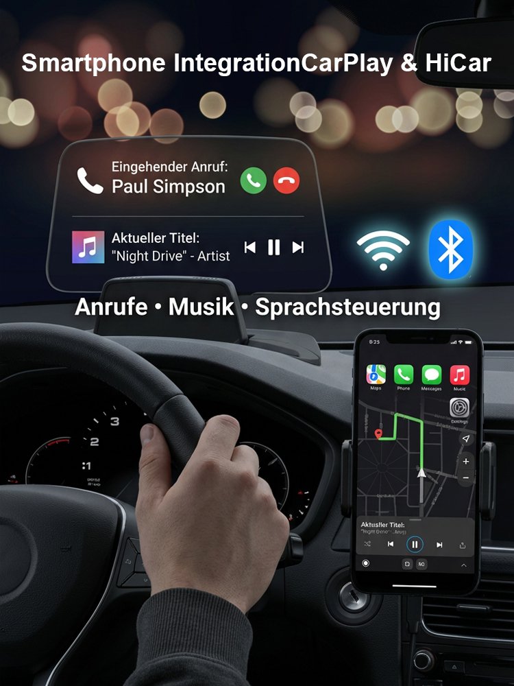 Profi HD Head-up-Display (HUD) für alle Fahrzeuge – GPS-Geschwindigkeitsmesser