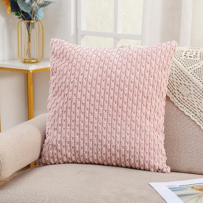 链条灯芯绒抱枕枕套