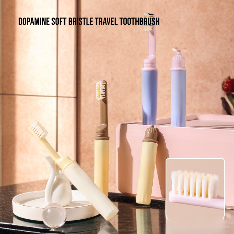 Dopamine Soft Bristle Travel Toothbrush