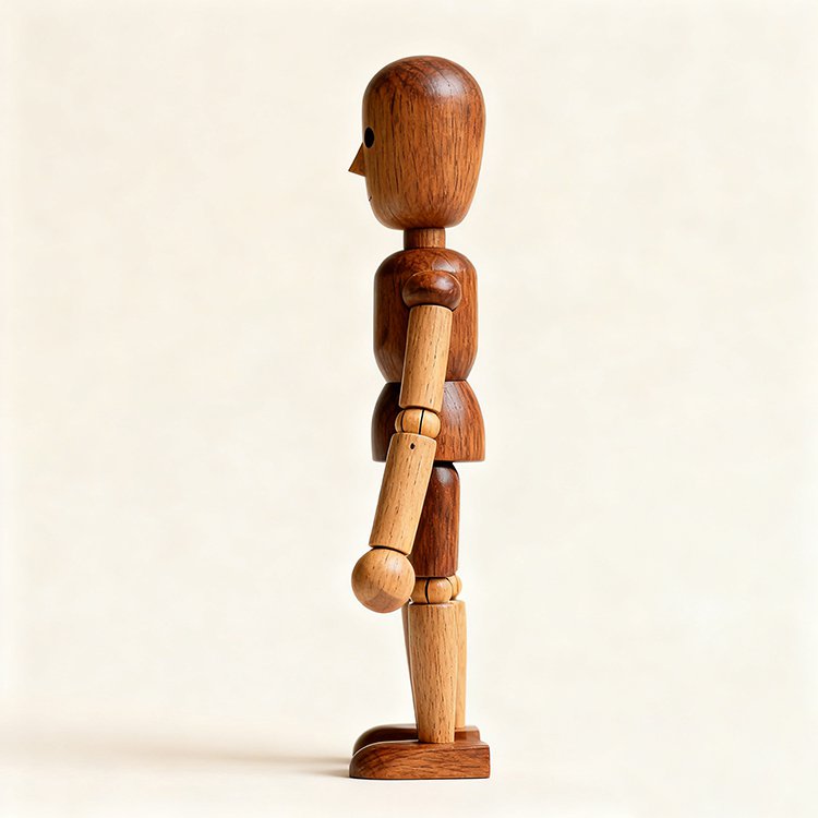 木の人形デコレーション