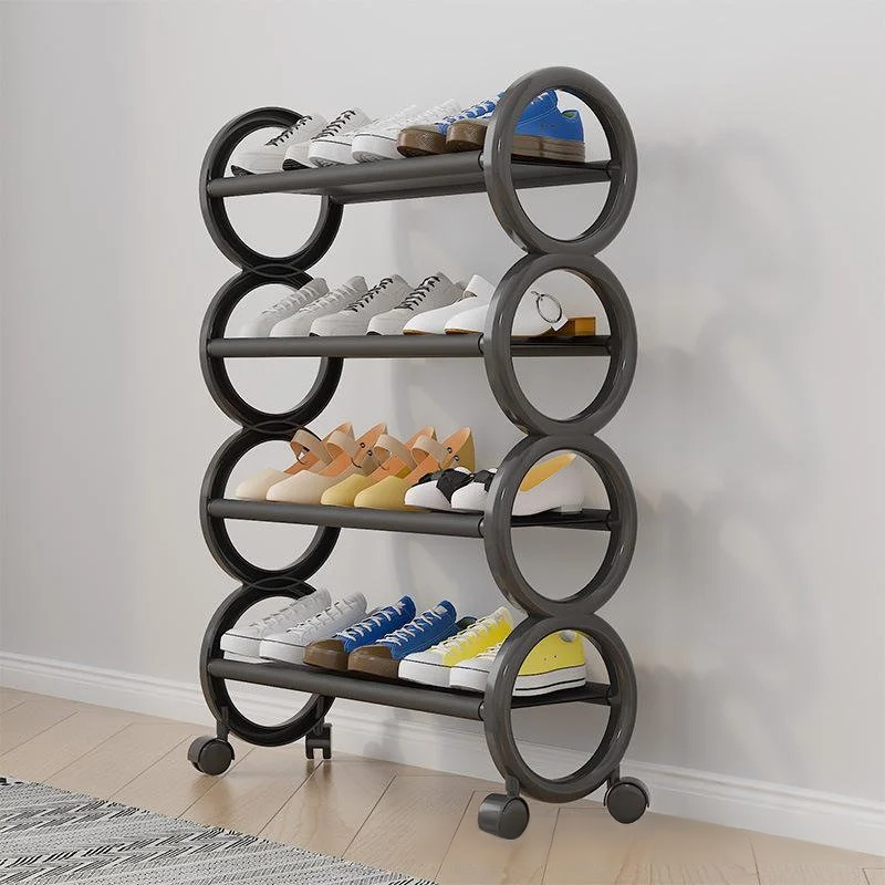 Multi layer household simple shoe rack