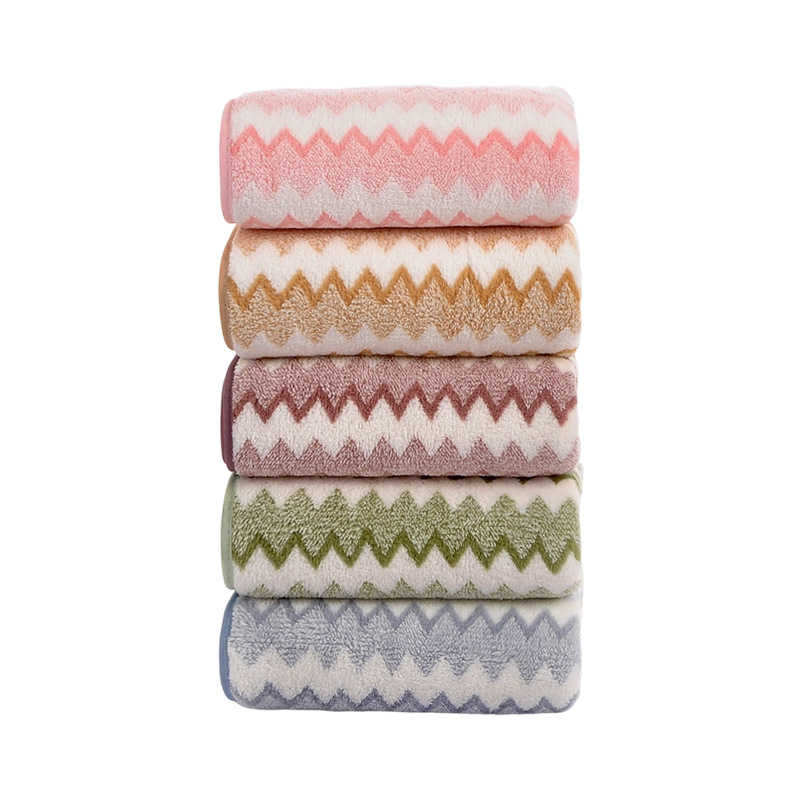 Coral fleece thickened absorbent towel