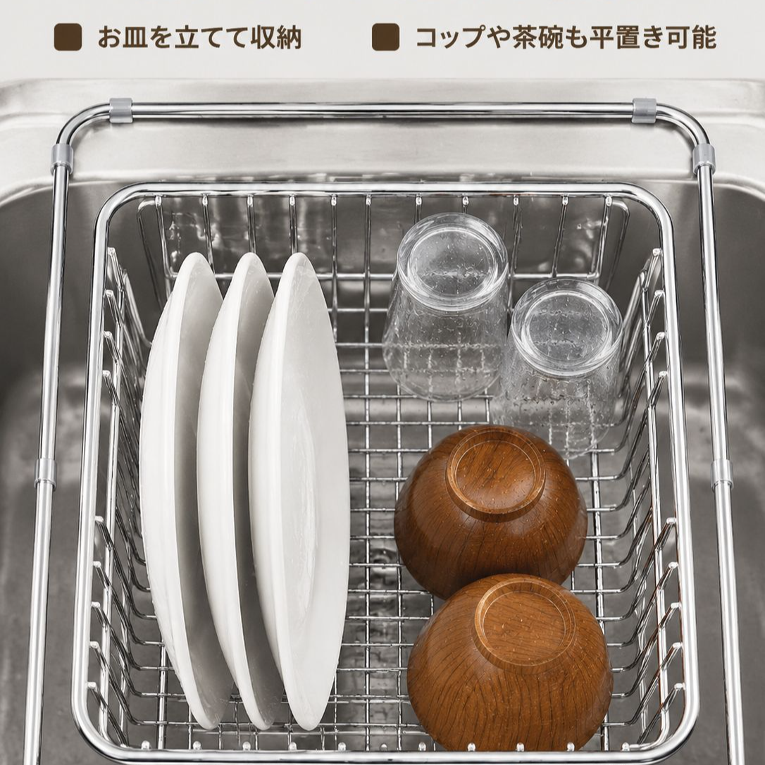 キッチン収納水切りラック