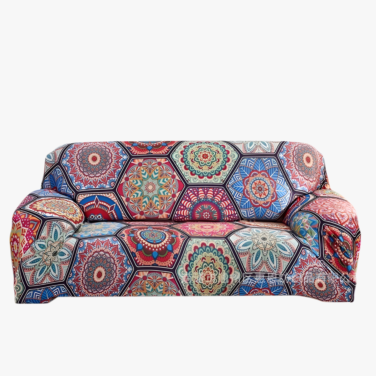 Bohemian Style Stretch Full Cover Sofa Slipcover, Perfect Fit Full Coverage Fabric