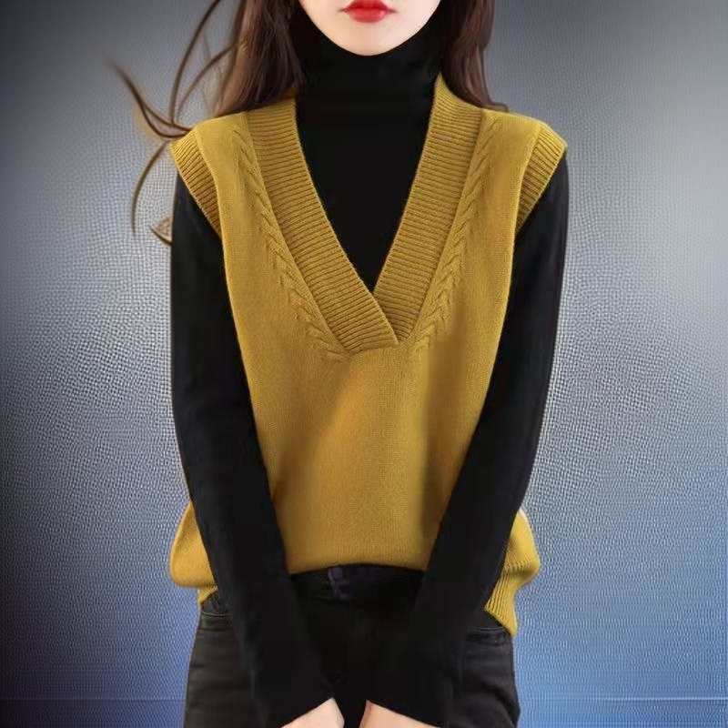 セーターベストのサイドデザイン詳細