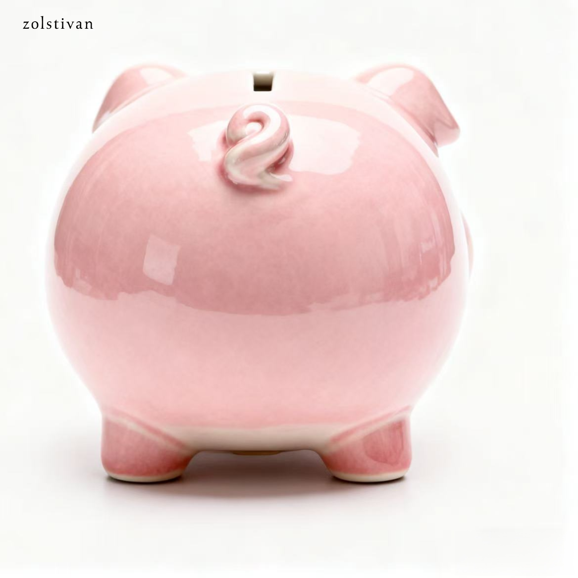 도자기 돼지 모양 저금통 (6개)