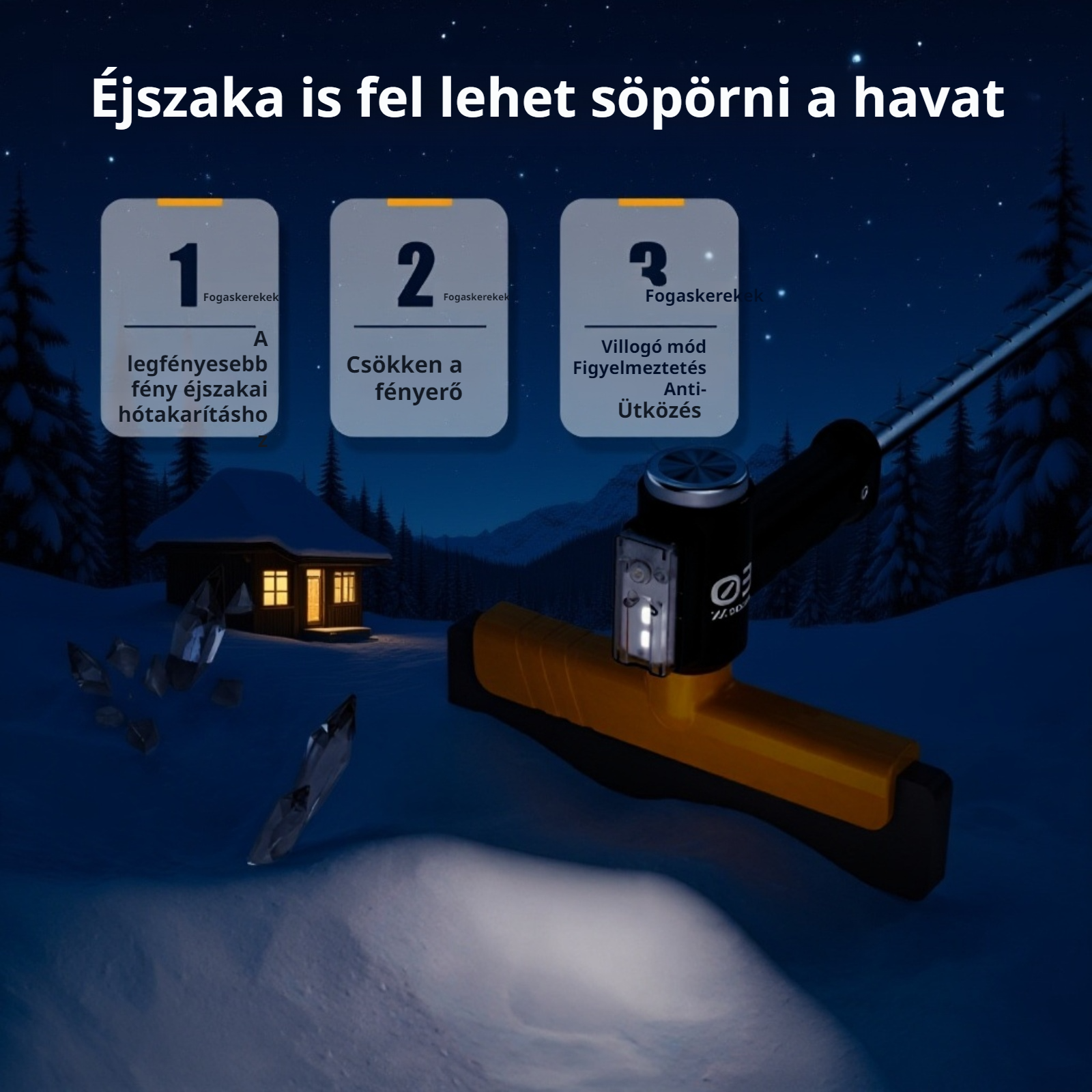 Autóüveg jégkaparó biztonságos tisztítás