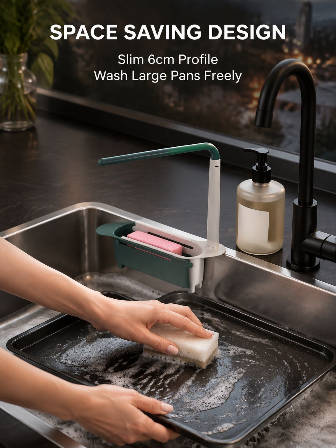 Expandable Kitchen Sink Draining Rack