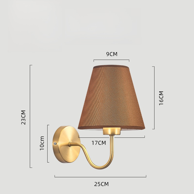 Bedroom bedside wall lamp
