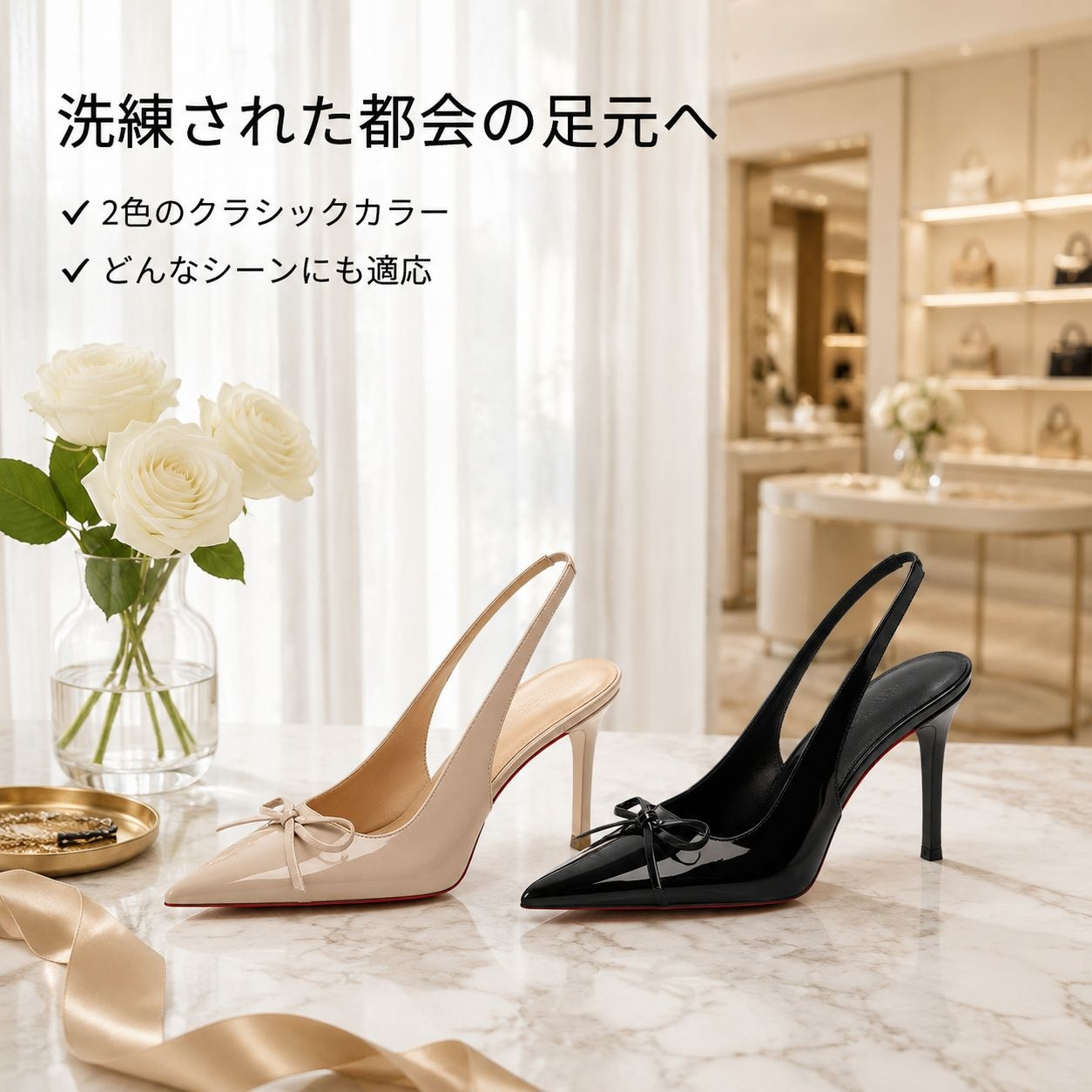 シンプルなヌードカラー女性用ハイヒール 細ヒール