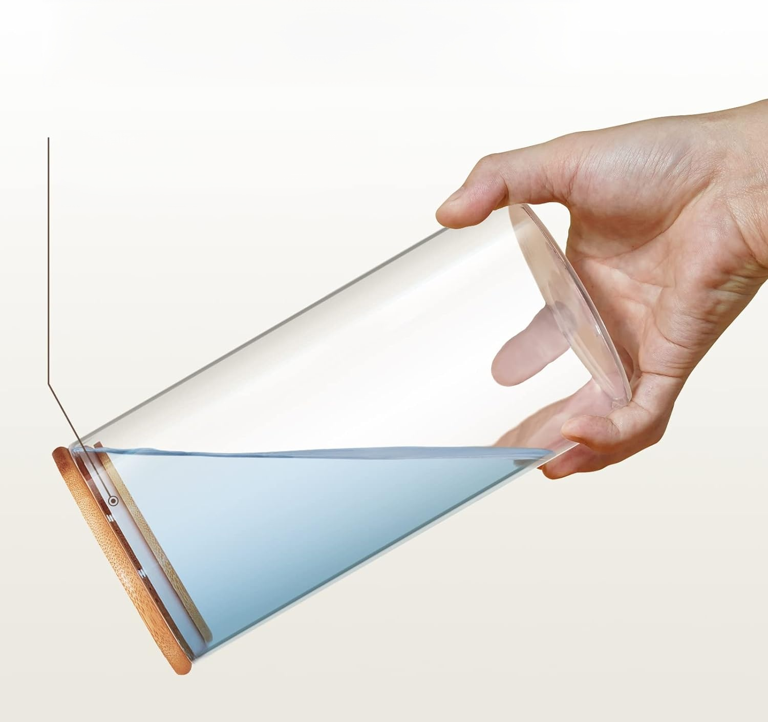 Frascos de especias de vidrio con tapas de bambú