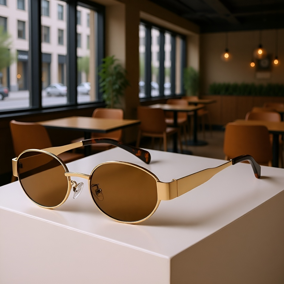 Gafas de sol pequeñas de estilo retro francés