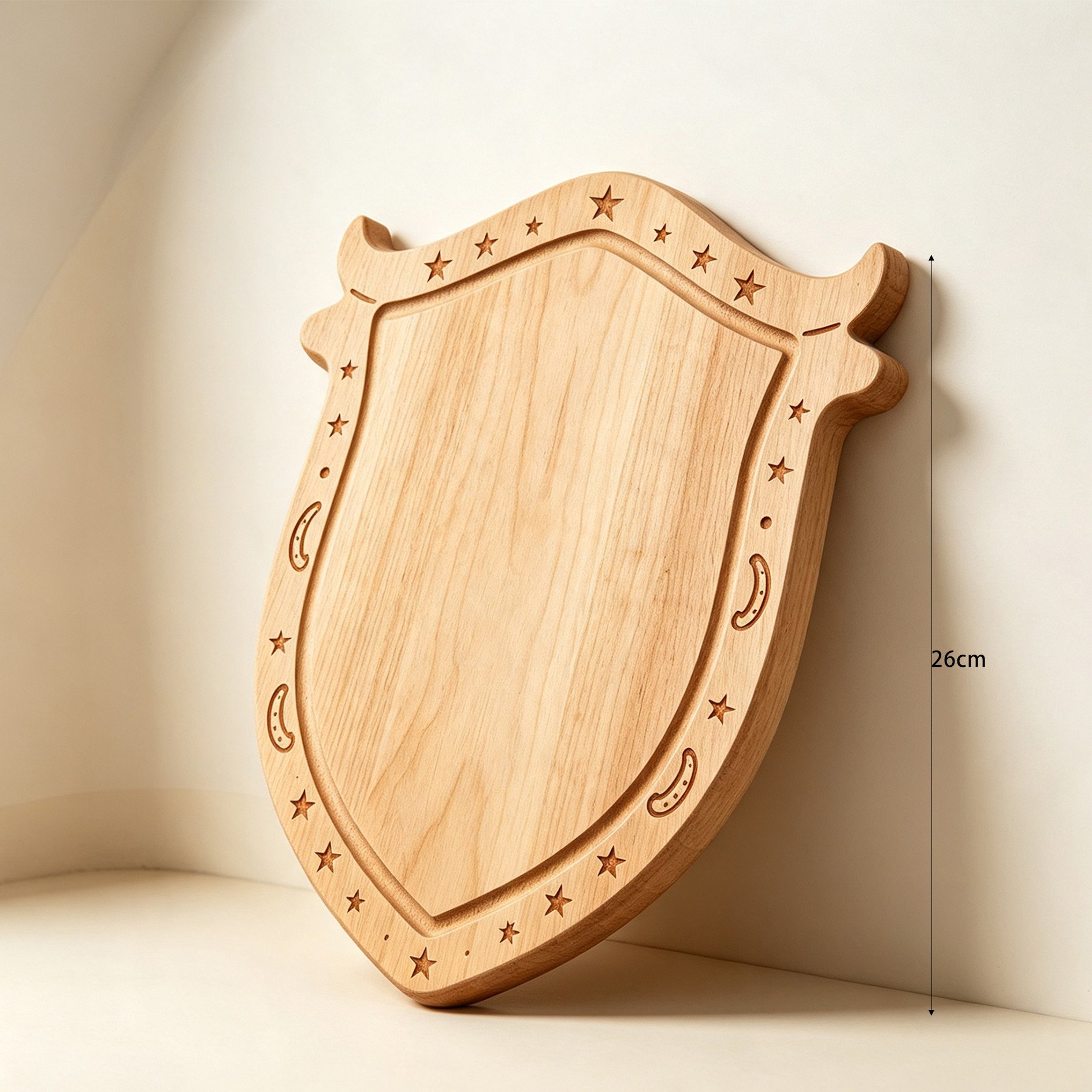 Premium quality wood grain of Bull Shield cutting board
