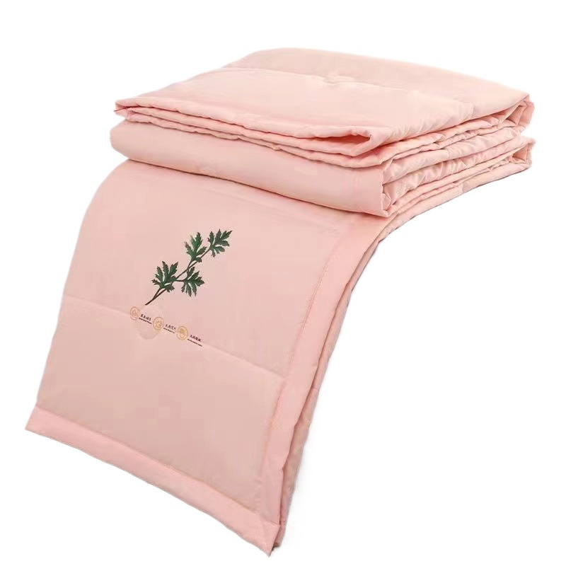 ผ้าห่มฤดูร้อนสองชั้นพร้อมไส้บางจากสมุนไพรมักเวิร์ต