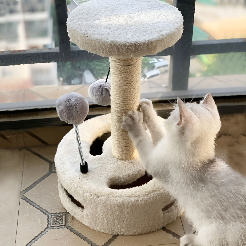 猫用回転盤タイプ爪とぎトイ