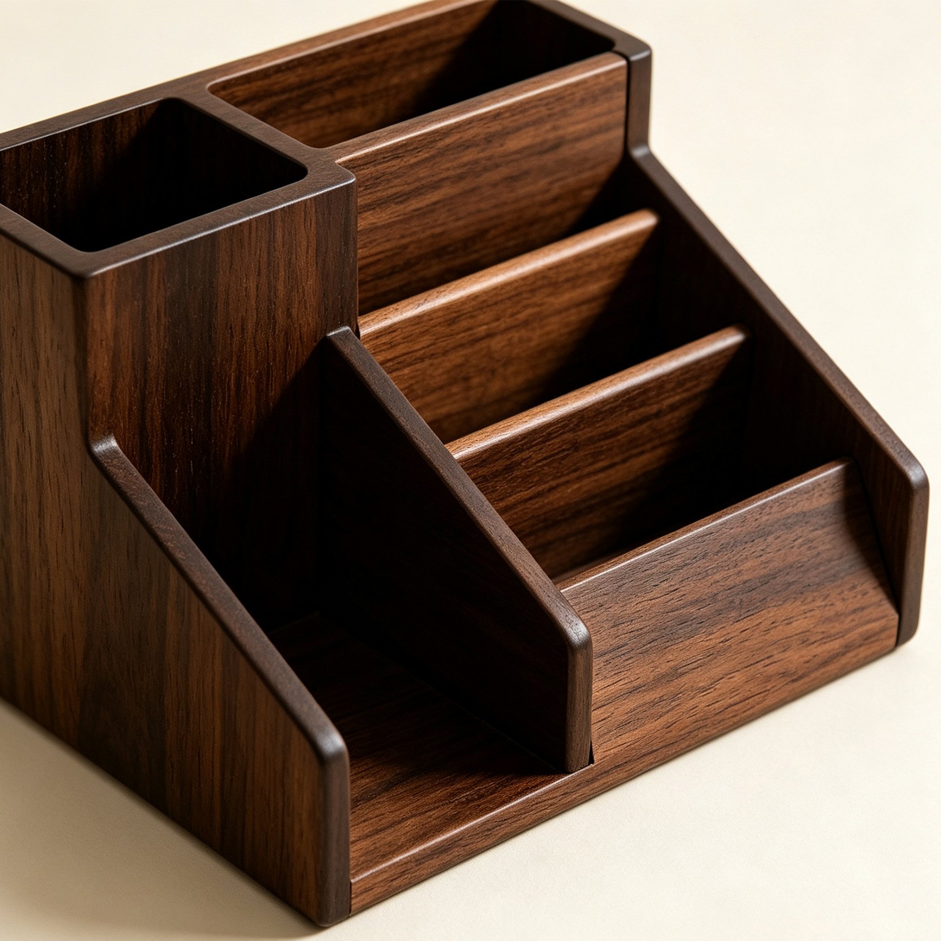 Walnut wood storage box