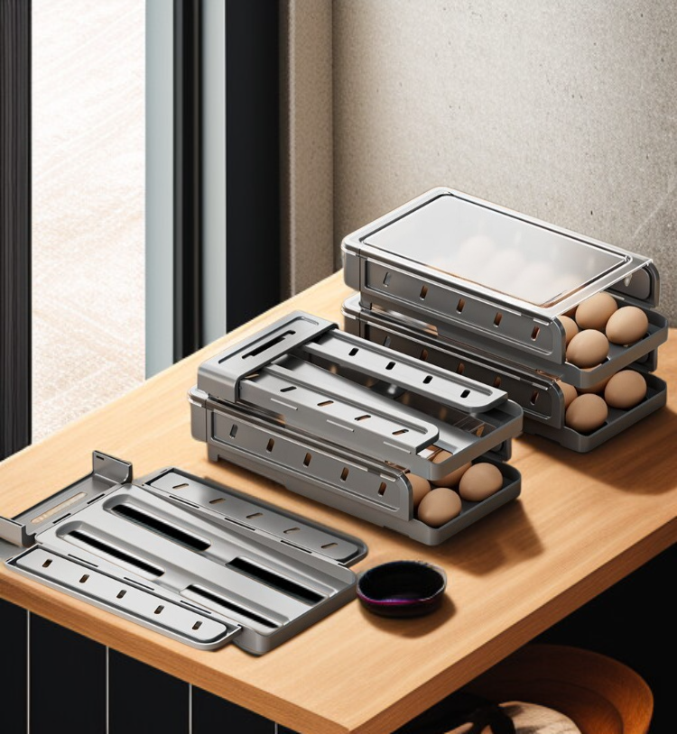 미끄럼틀 구조 계란 홀더