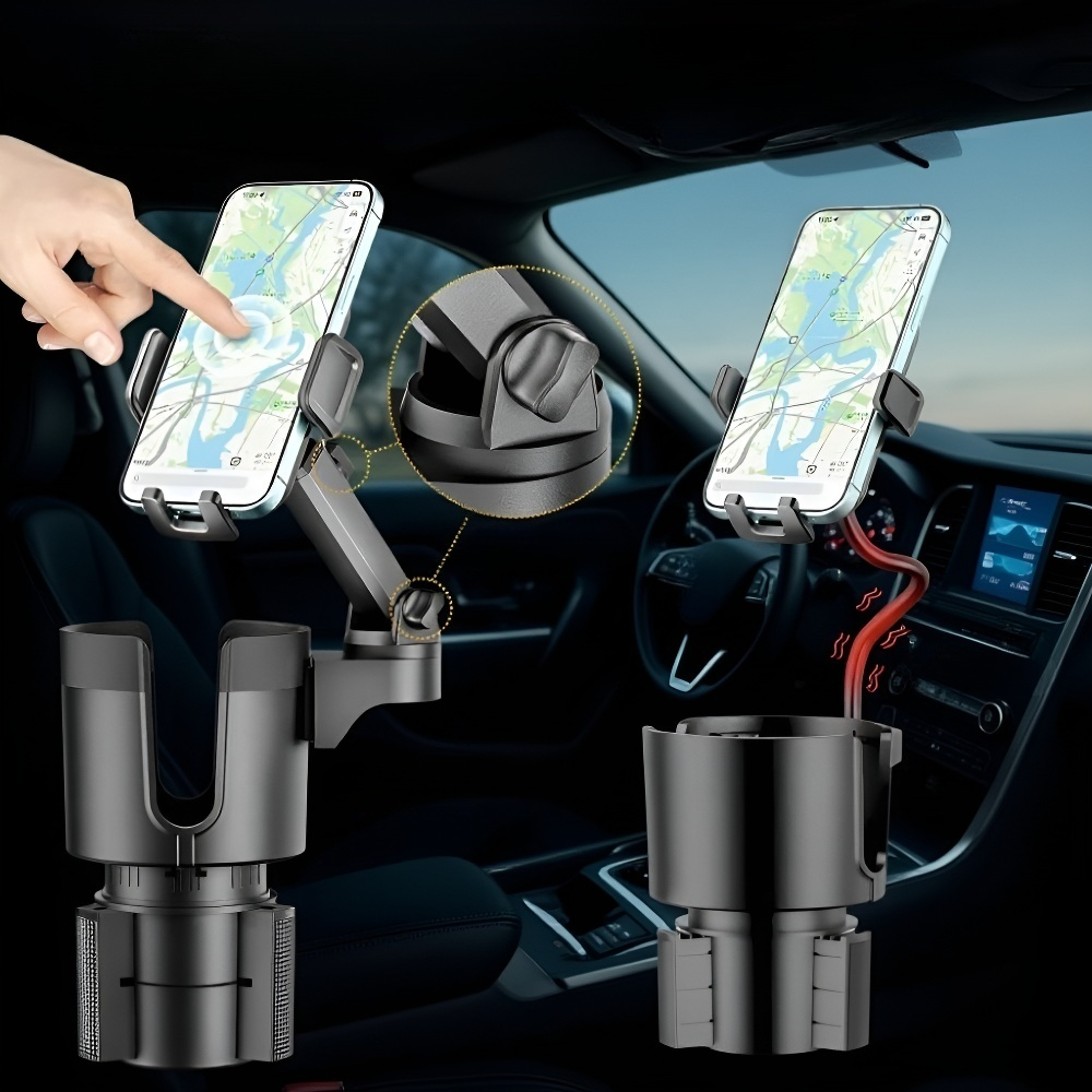 스마트폰과 소형 소지품 동시 수납 컵 홀더