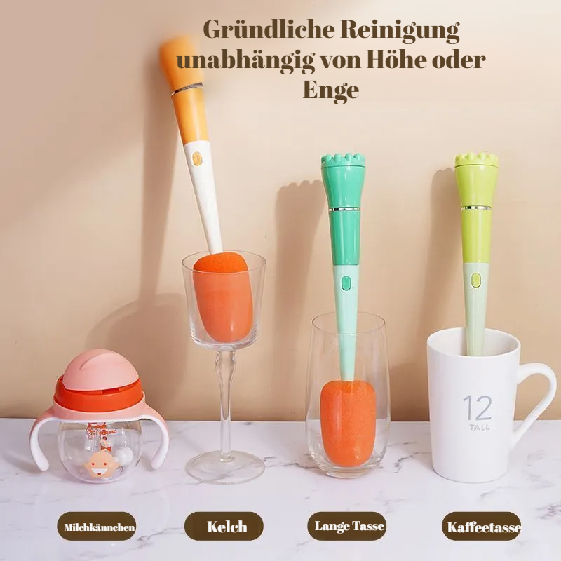 Multifunktionale Haushalt Fugenbürste mit langem Griff und Becherbürste