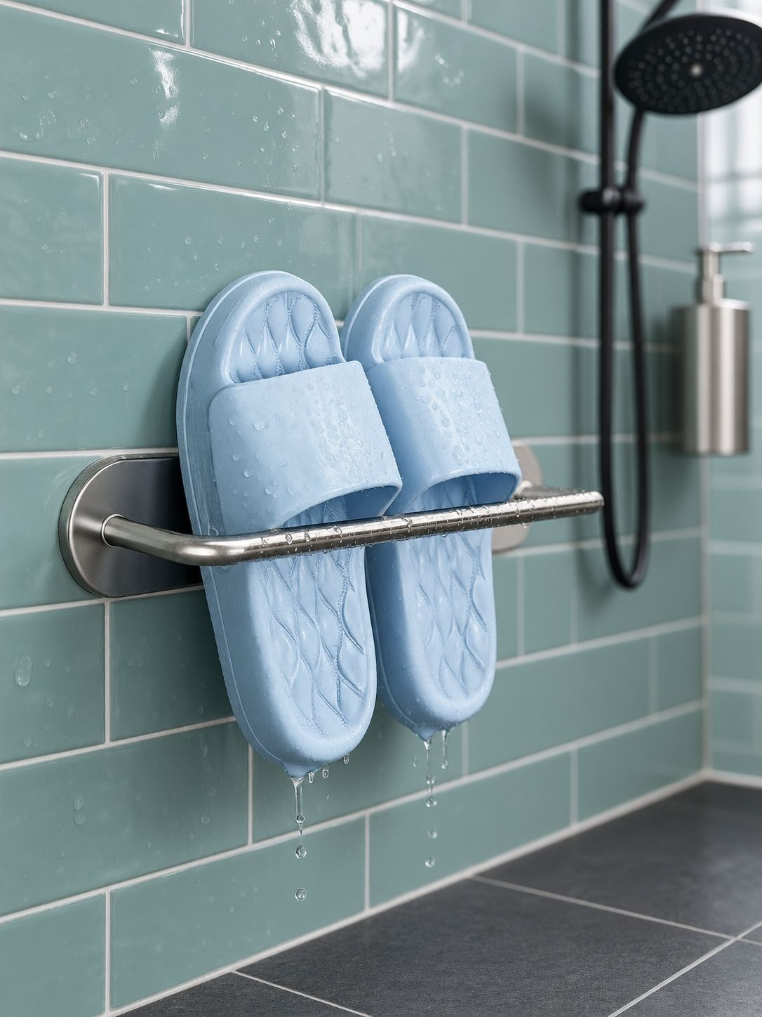 Estante para zapatos de pared para baño