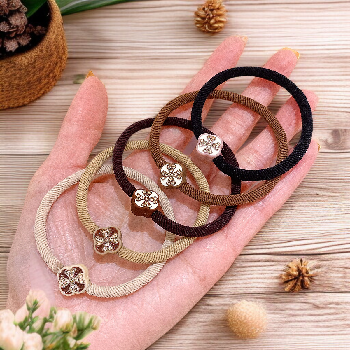 머리 고정력이 뛰어난 헤어끈